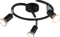 Runda Takspotlights|Takspot Med 3 Lampor<Reality Paris Spotlight 3-delad GU10 mattsvart