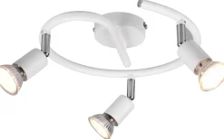 Reality Paris Spotlight 3-delad GU10 mattvit* Runda Takspotlights|Takspot Med 3 Lampor