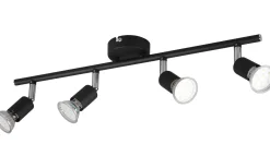 Reality Paris Spotlight 4-delad GU10 mattsvart* Avlånga Takspotlights|Takspot Med Minst 4 Lampor