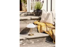 Paris Uppladdningsbar Bordslampa 28cm Mässing/Vit