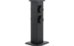 Park 4 Trädgårdsuttag 4 Uttag 40cm Svart IP44