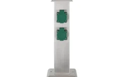 Park 4 Trädgårdsuttag 4 Uttag 40cm Rostfritt Stål IP44