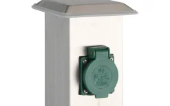 Park 4 Trädgårdsuttag 4 Uttag 40cm Rostfritt Stål IP44