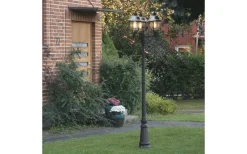 Parma Stolplykta 2,2m 3xE27 Svart/Rostfritt Stål IP43