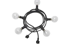 Partyslingor Utomhus 230V|Partyslingor Utomhus 230V<PR Home Partyslinga 4,2m 5xE14 Svart IP44