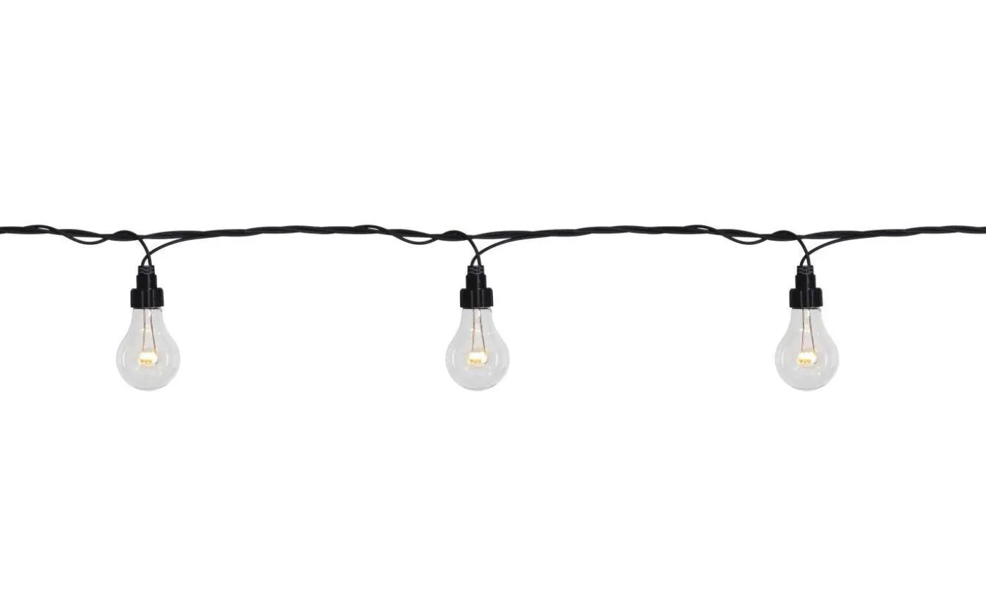Partyslinga System LED EXTRA 5m 10L Svart Kabel