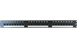 Datanätmaterial<Malmbergs Patchpanel 19- Cat.6, Oskärmad, 24-portar