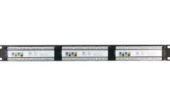 Datanätmaterial<Malmbergs Patchpanel 19- Cat.6, Oskärmad, 24-portar