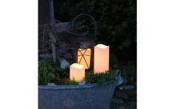 Star Trading Paul Blockljus LED Utomhusbruk 7,5cm Beige* Blockljus Utomhus|Blockljus Utomhus