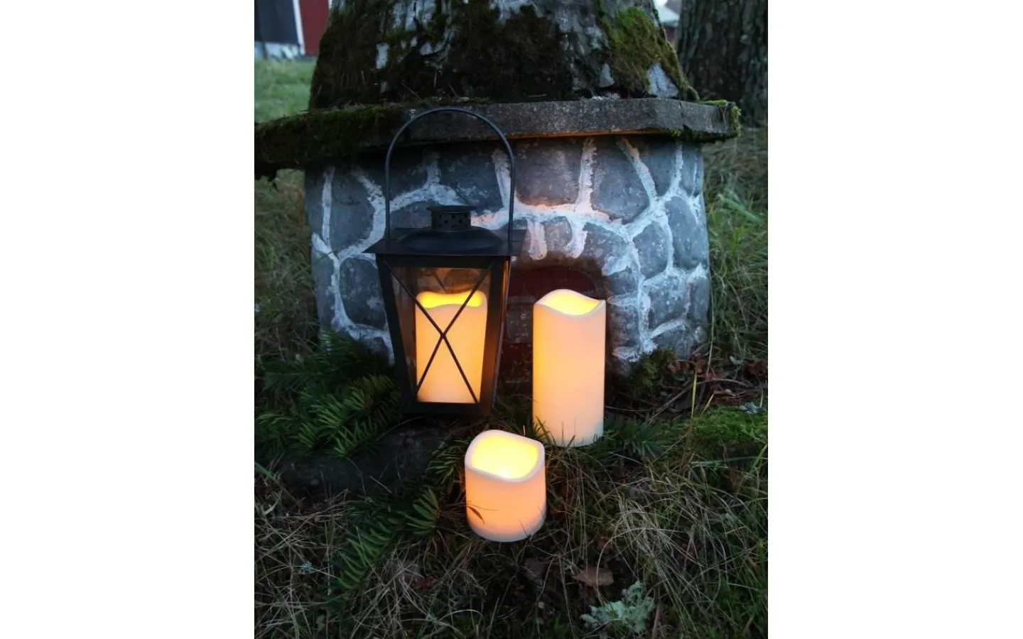 Star Trading Paul Blockljus LED Utomhusbruk 11,5cm Beige* Blockljus Utomhus|Blockljus Utomhus