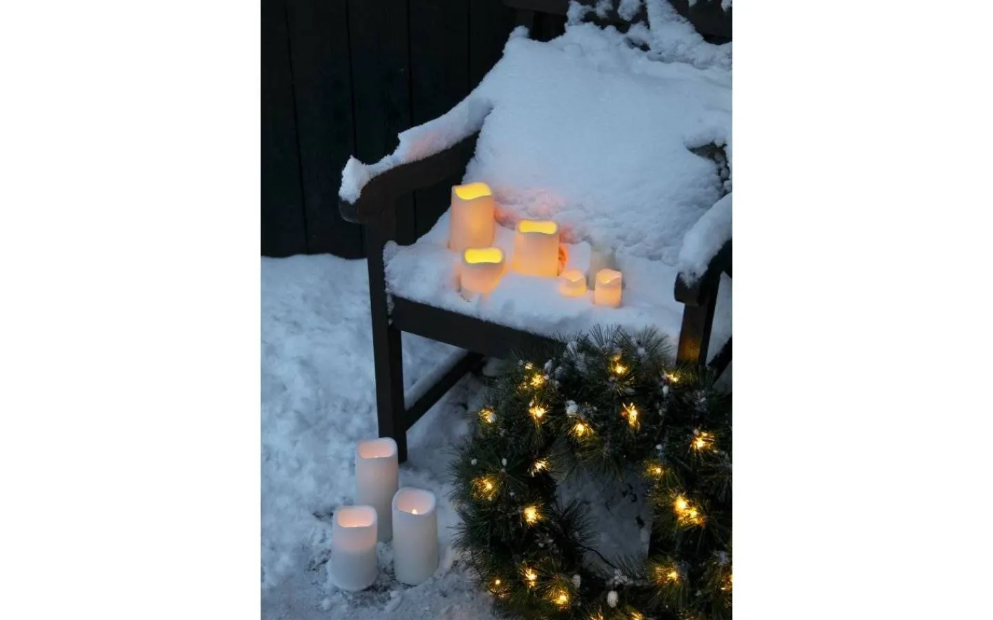 Star Trading Paul Blockljus LED Utomhusbruk 11,5cm Beige* Blockljus Utomhus|Blockljus Utomhus