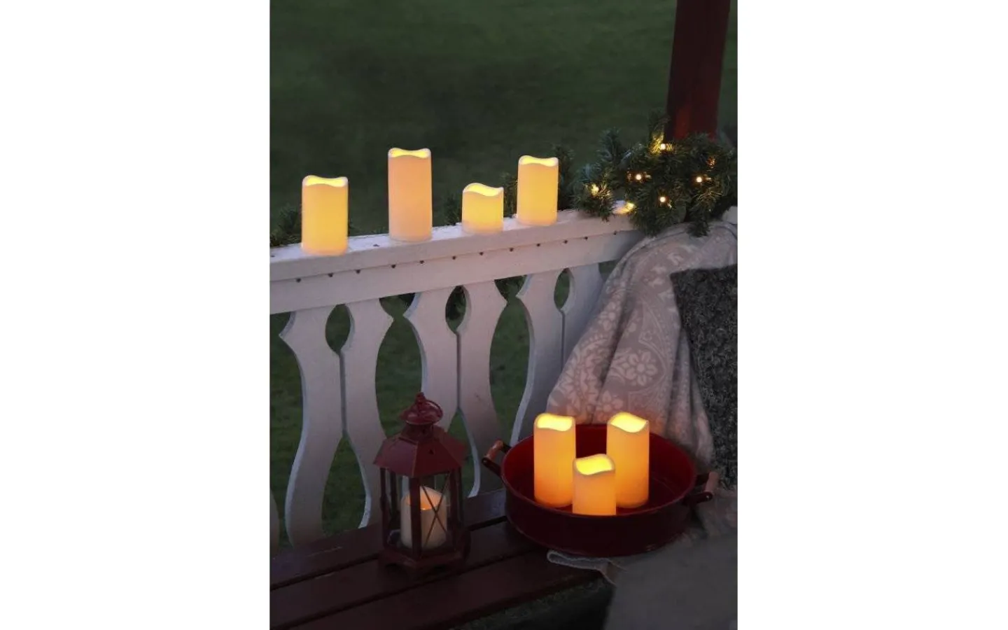 Star Trading Paul Blockljus LED Utomhusbruk 11,5cm Beige* Blockljus Utomhus|Blockljus Utomhus