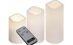 Blockljus Utomhus|Blockljus Utomhus<Star Trading Paul Blockljus LED Utomhusbruk 3-pack Vit