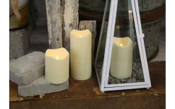 Star Trading Paul Blockljus LED Utomhusbruk Sensor 23cm Beige* Blockljus Utomhus|Blockljus Utomhus