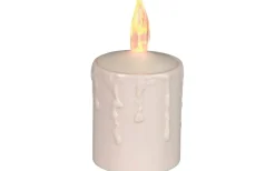 Blockljus Utomhus|Blockljus Utomhus<Star Trading Paula Blockljus 12cm Utomhusbruk Med Ljussensor Beige