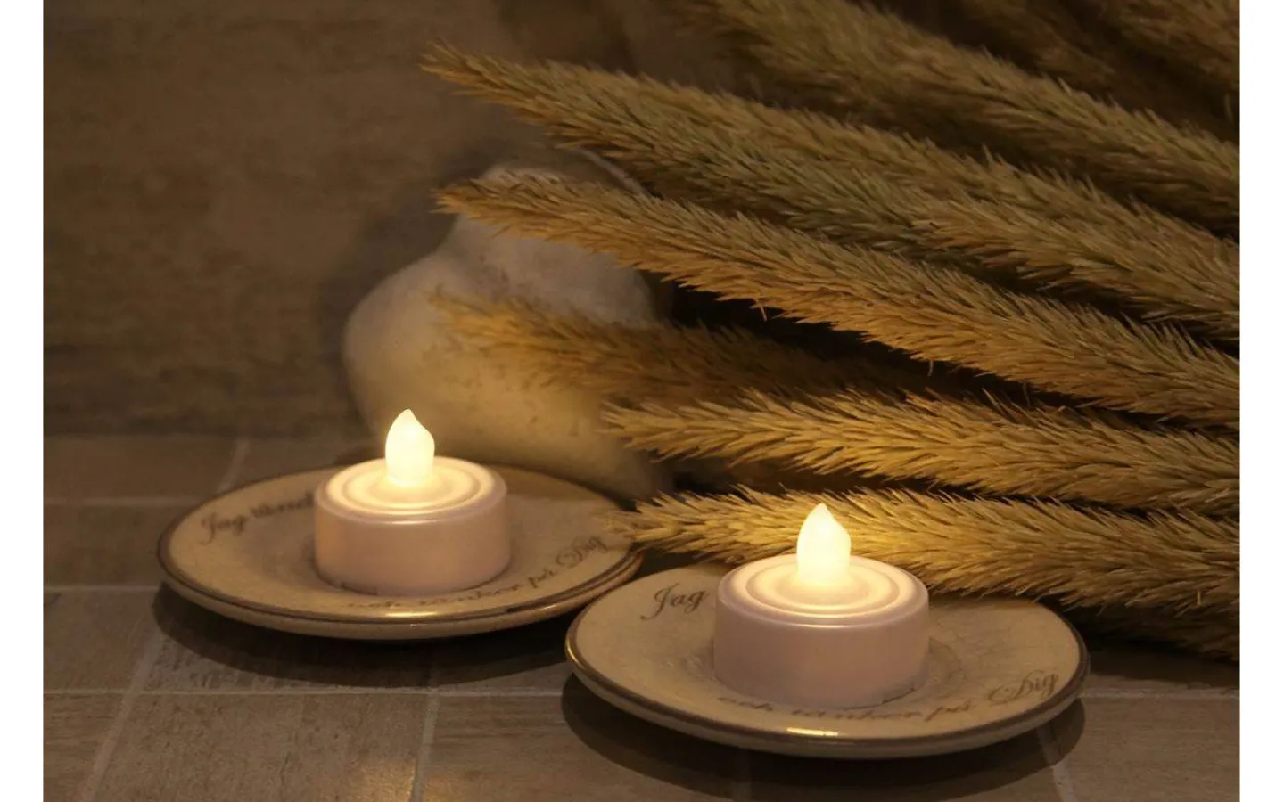 Star Trading Paulo Värmeljus m. Timer 2-Pack Vit* Värmeljus|Värmeljus