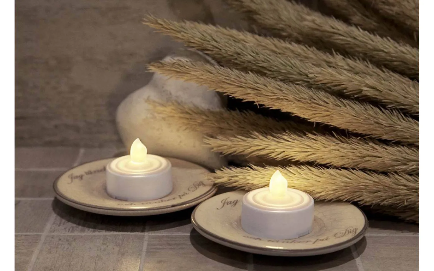 Star Trading Paulo Värmeljus m. Timer 2-Pack Vit* Värmeljus|Värmeljus