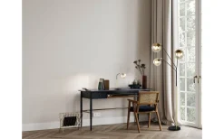Golvlampor|Golvläslampor<Trio Lighting Paxton Golvlampa 3xE27 matt svart/guld