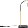Paxton Skrivbordslampa E27 matt svart/guld