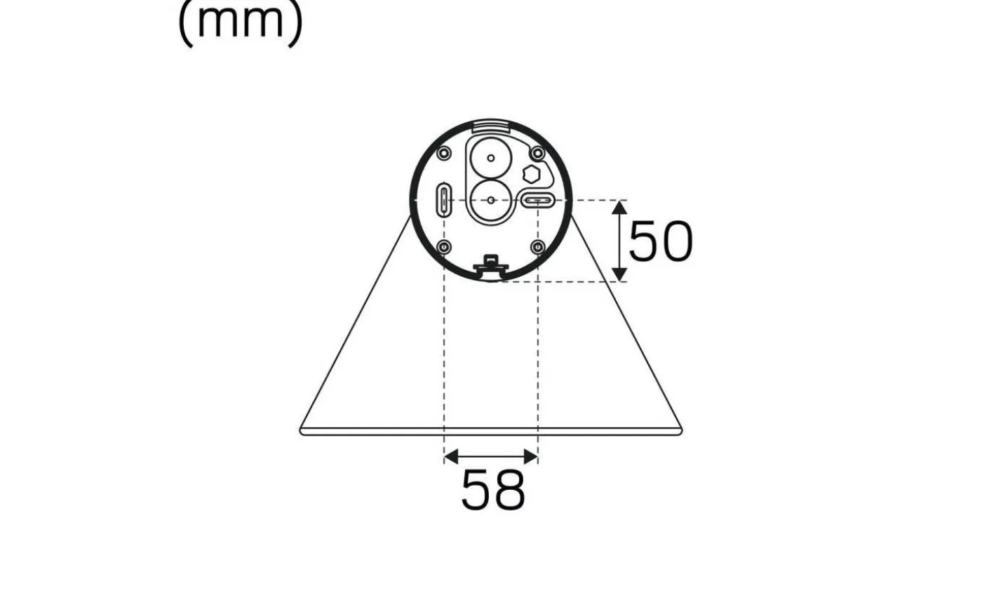 Peak Väggarmatur E27 Antracit IP23
