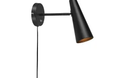 Sovrum|Läslampor<Markslojd Peak Vägglampa Svart