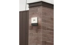 Trio Lighting Pecos Vägglampa LED / sifferlampa antracit IP54* Vägglampor Utomhus