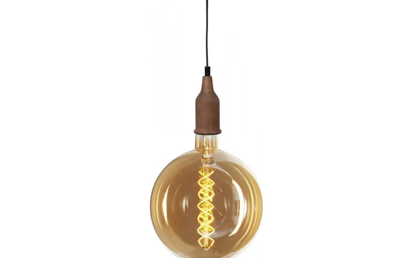 Star Trading Pendel E27 Jojo Natur med svart textilkabel 3,5m* Fönsterlampor|Sladdställ Med Sockel