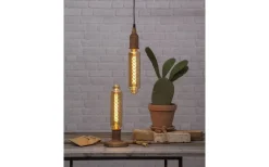 Star Trading Pendel E27 Jojo Natur med svart textilkabel 3,5m* Fönsterlampor|Sladdställ Med Sockel