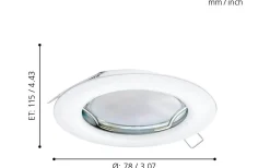 Peneto Spotlight 3-Pack GU10 LED 3000K 3x2,8W Vit