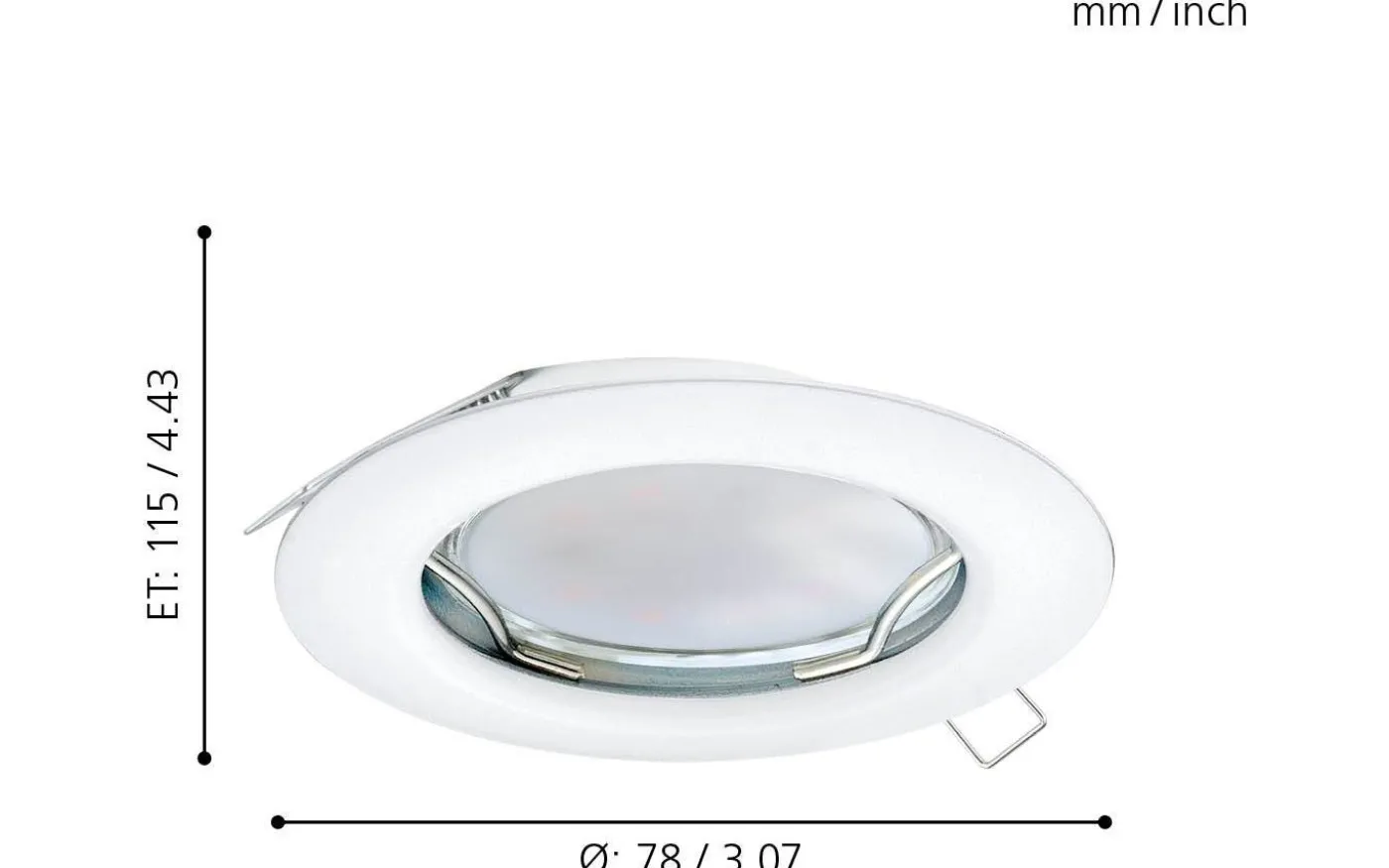 Peneto Spotlight 3-Pack GU10 LED 3000K 3x2,8W Vit