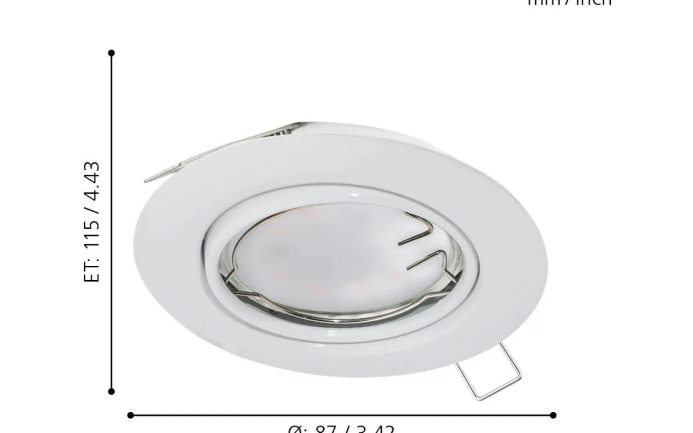 Peneto Spotlight 3-Pack GU10 LED 3000K 3x4,6W Vit