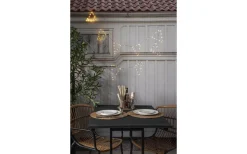 Star Trading Penny Batteridriven Ljusslinga Vimplar 2,4m Silver IP44* Batteri Julpynt Utomhus|Batterislingor Utomhus