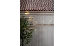 Star Trading Penny Batteridriven Ljusslinga Vimplar 2,4m Silver IP44* Batteri Julpynt Utomhus|Batterislingor Utomhus