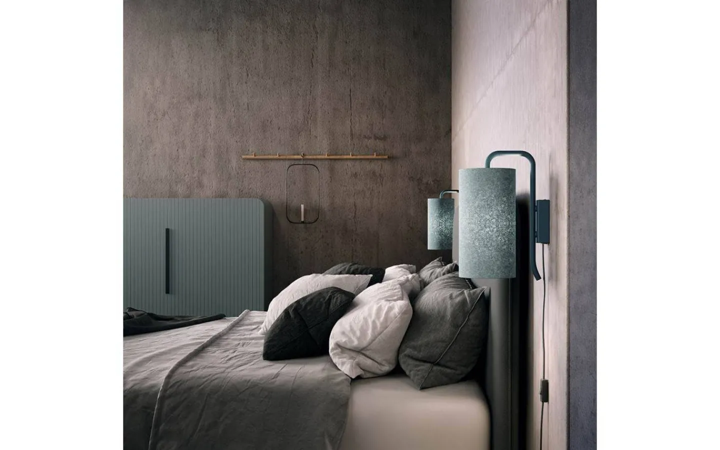 Lampetter<Belid Pensile Vägglampa 30cm Azurite exkl. Skärm