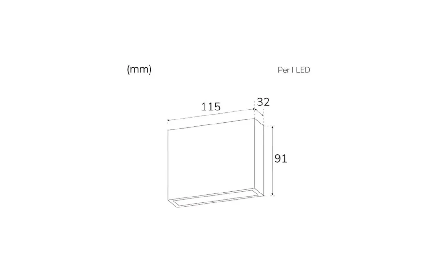 Per II Vägglampa LED 2x3W 3000K Antracit IP54