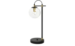 Hallbergs Perla 1 Bordslampa 60cm E14 Mässing/Svart* Sovrum|Bordslampor