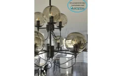 Kök & Matplats|Stora Taklampor Ø70-150 Cm<Hallbergs Perla 9 Taklampa 95cm Black Edition