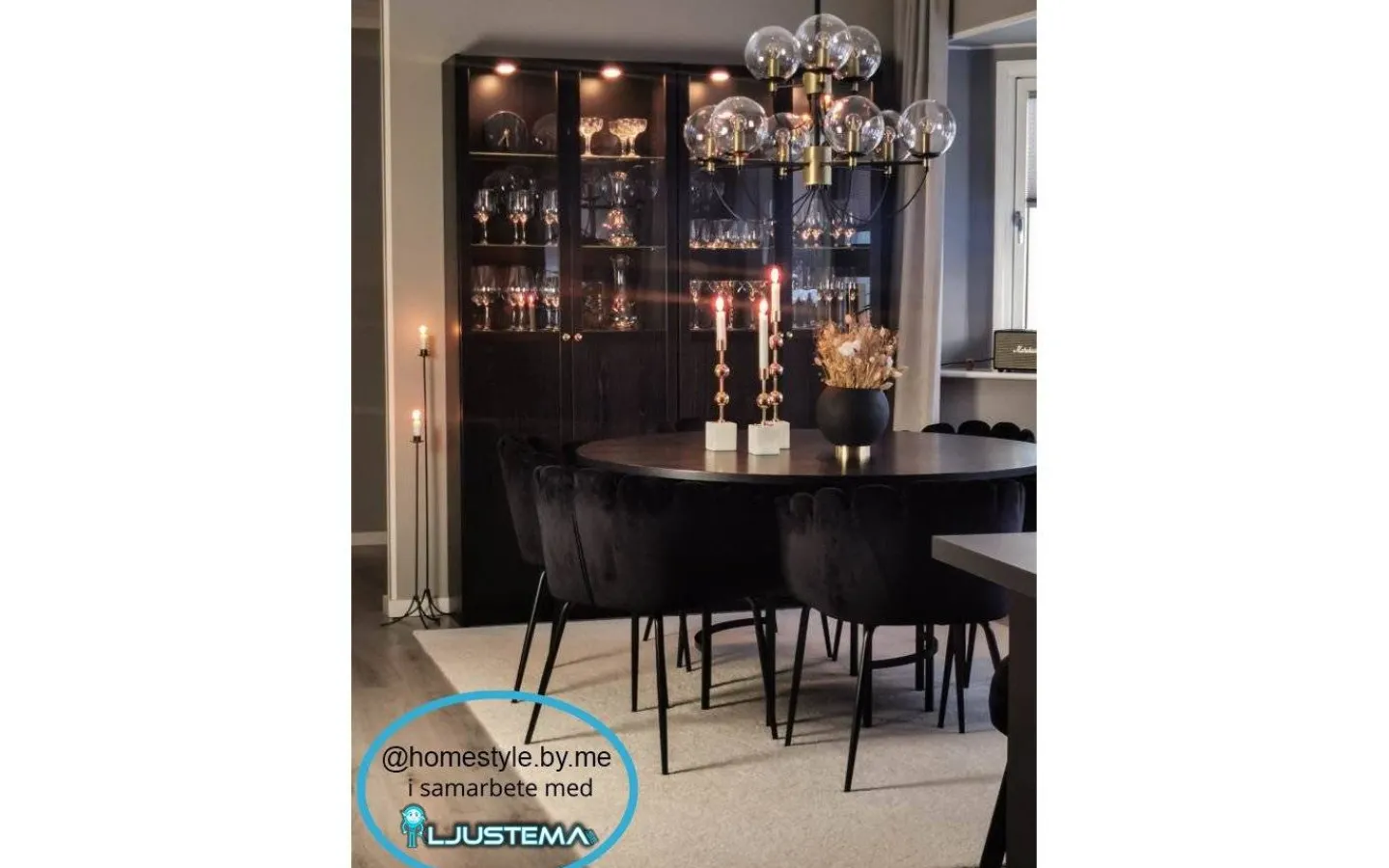 Hallbergs Perla 9 Taklampa 95cm Mässing* Kök & Matplats|Stora Taklampor Ø70-150 Cm