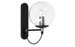 Vardagsrum|Hall & Trappa<Hallbergs Perla 1 Vägglampa E14 Silver/Svart