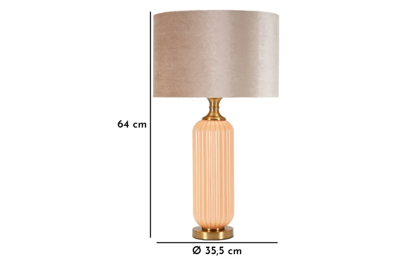 Bordslampor<Mauro Ferretti Perly Bordslampa 64cm Beige/Grå