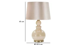 Mauro Ferretti Perly Bordslampa 61cm Beige* Bordslampor