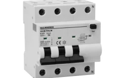 Personskyddsbrytare, A-typ, 3P+N, 4 moduler, C10A, 30mA