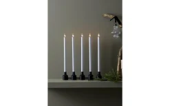 Philippa Adventsljusstake 5L 44cm Svart/Vit