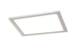 Trio Lighting Phoenix Plafond LED 30x30cm borstad stål* Plafonder