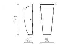 Upp & Nedljus Lampor|Vägglampor Utomhus<Rendl Pia Vägglampa LED 2x3W 3000K Antracit IP54