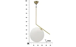 Lampetter<Mauro Ferretti Piccolo Taklampa 100cm Guld