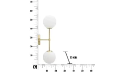 Piccolo Vägglampa 55cm Guld