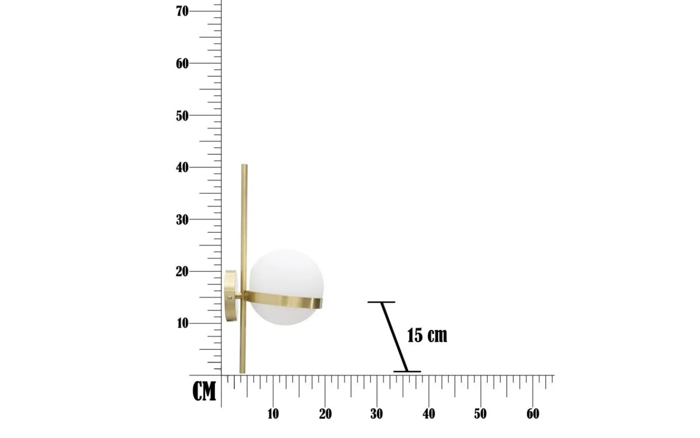Mauro Ferretti Piccolo Vägglampa 40cm Guld* Lampetter