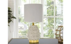 Bordslampor<Mauro Ferretti Pigny Bordslampa 30,5cm Ljusgrå