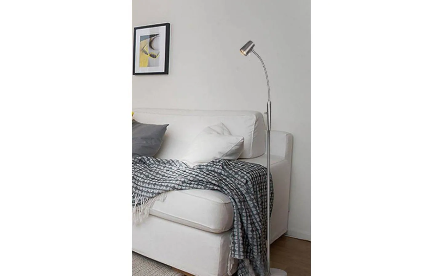 Aneta Pilot Golvlampa 135cm Stål* Golvläslampor